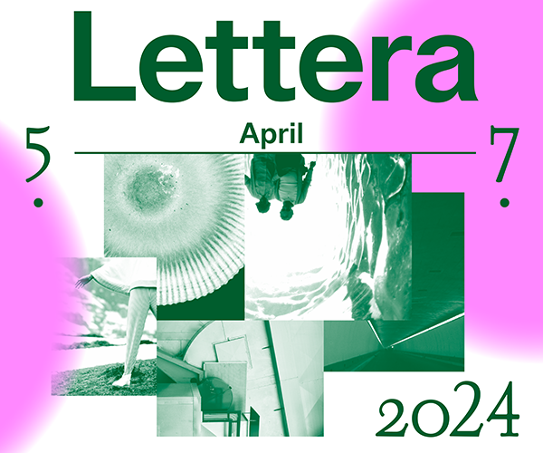 Banner: Lettera – Literaturfest Luzern, 21.03.–07.04.2024